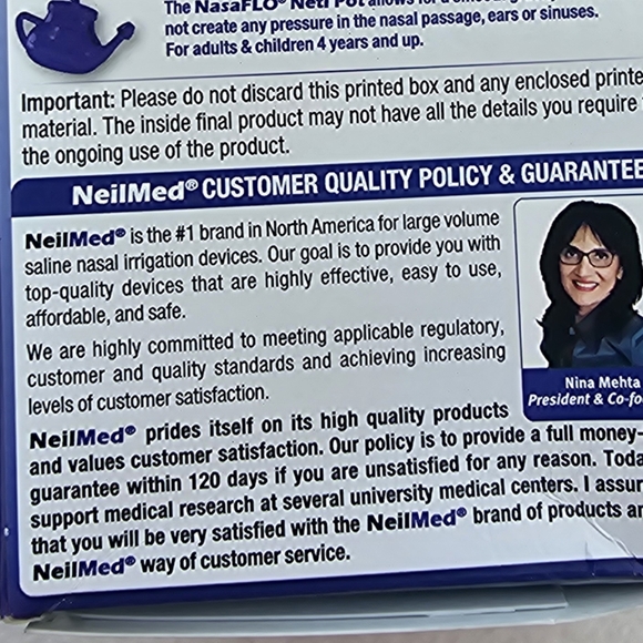 Neti Pot DrMehta NEW - Picture 4 of 4